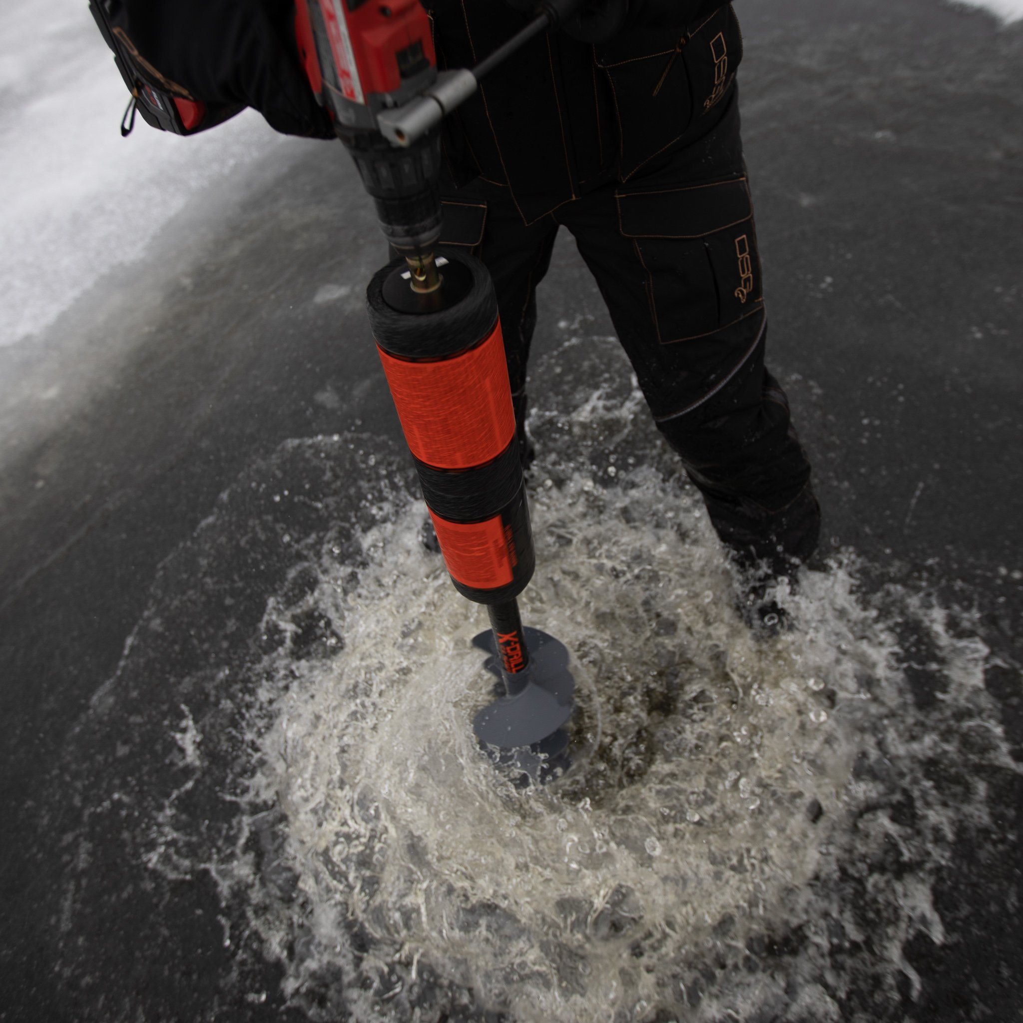 The KDrill Ice Auger System Makes Drilling Holes EASY